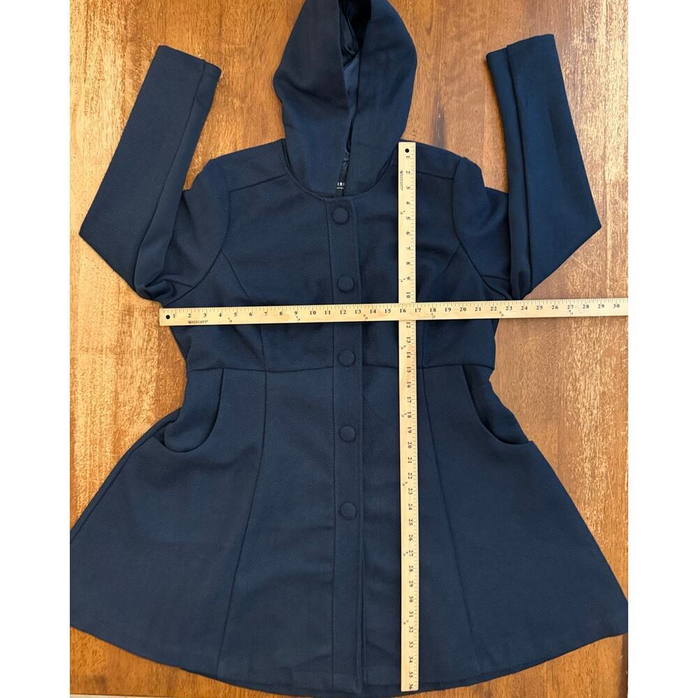 GUC Torrid Blue Hooded Peacoat Size 1 or US 14-16 - Picture 4 of 5
